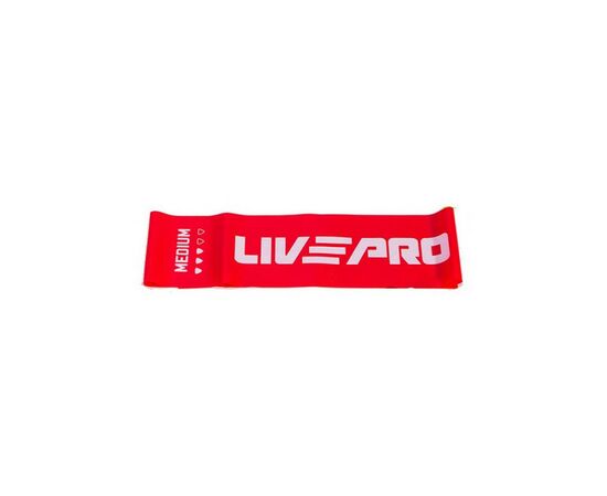 Еспандер LivePro Fitness Band Medium LP8415-M червоний Уні 200х15см (6,8кг) (6951376153675)