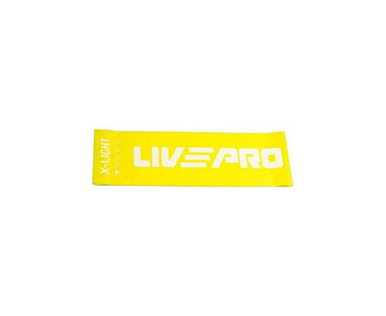 Еспандер LivePro Fitness Band X-Light LP8415-XL жовтий Уні 200х15см (2,3кг) (6951376153651)