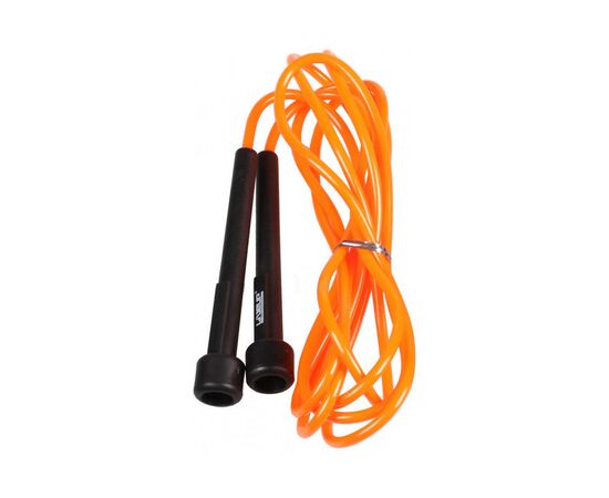 Скакалка LiveUp PVC Jump Rope LS3115-o в тубусі чорний/помаранчевий 275x0.5см (6951376109184)