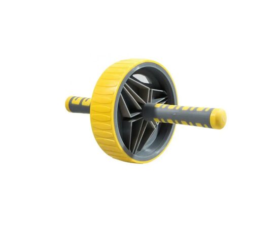 Ролик для преса LiveUp Exercise Wheel 19 см жовтий LS3371 (6951376107616)