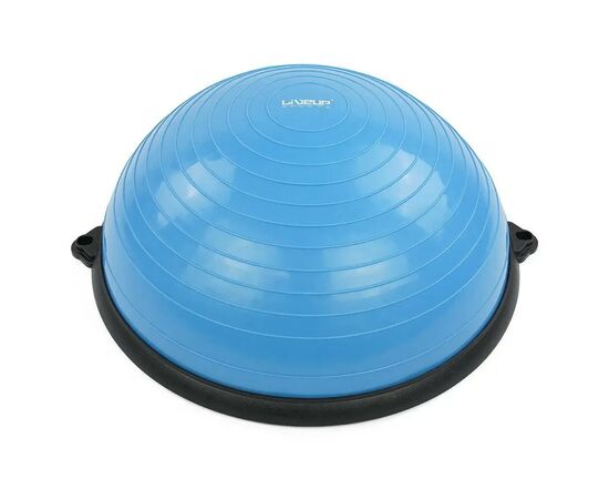 Балансировочный диск LiveUp Bosu Ball 58 см синій LS3570 (6951376103113), изображение 3 Балансировочный диск LiveUp Bosu Ball 58 см синій LS3570 (6951376103113), изображение 3