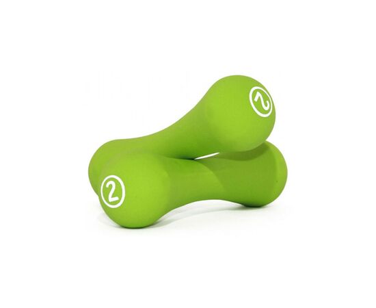 Гантельный набор LiveUp Neoprene Dumbbell неопрен зелений 2х2кг LS2002-B2 (6951376138184)