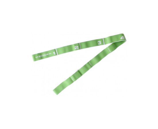 Эспандер LiveUp Resistance Band Medium з петлями зелений LS3660-M (6951376108675)