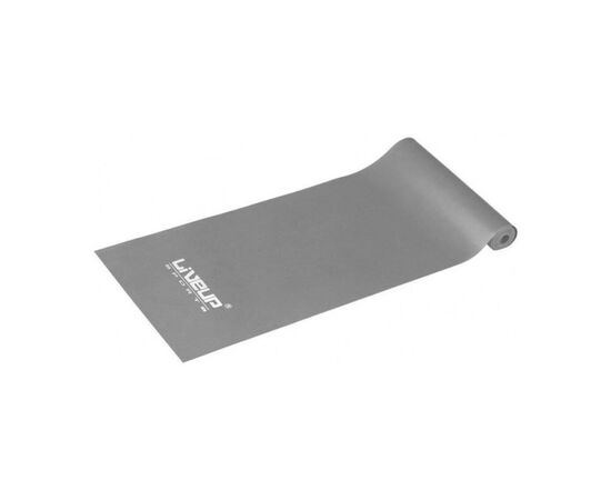 Эспандер LiveUp Aerobic Band X-Heavy стрічка сірий 120х15см (16кг) LS3204-XH (6951376105445)