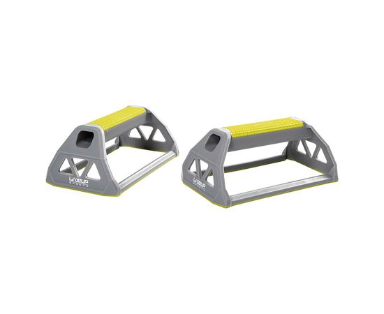 Упори для віджимань LiveUp Push Up Bar LS9424 зелений/сірий 19см (6951376108569)