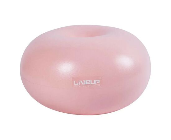 Мяч для фитнеса LiveUp Donut Ball LS3567-p рожевий 45х25см (6951376104165), изображение 2 Мяч для фитнеса LiveUp Donut Ball LS3567-p рожевий 45х25см (6951376104165), изображение 2