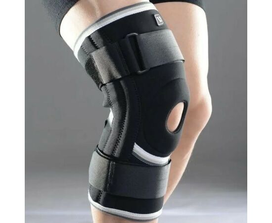 Фиксатор колена LiveUp Knee Support LS5762-L чорний Уні L (6951376182408), изображение 3 Фиксатор колена LiveUp Knee Support LS5762-L чорний Уні L (6951376182408), изображение 3