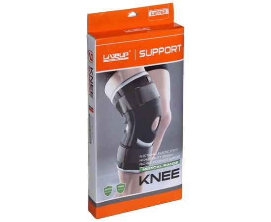 Фиксатор колена LiveUp Knee Support LS5762-L чорний Уні L (6951376182408), изображение 4 Фиксатор колена LiveUp Knee Support LS5762-L чорний Уні L (6951376182408), изображение 4