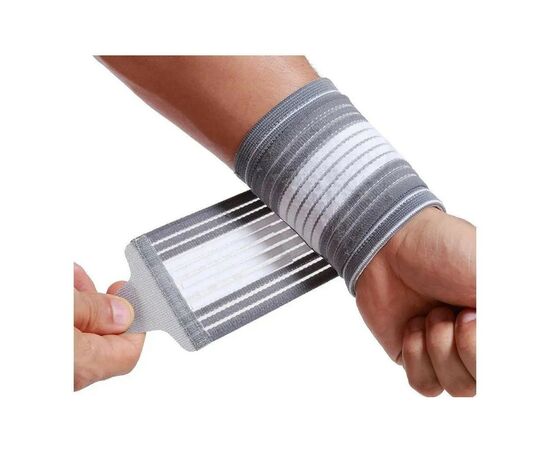 Фиксатор кисти LiveUp Wrist Support LS5672-SM сірий, білий S/M (6951376182286), изображение 4 Фиксатор кисти LiveUp Wrist Support LS5672-SM сірий, білий S/M (6951376182286), изображение 4
