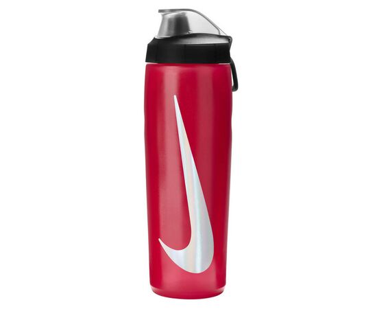 Пляшка для води Nike Refuel Bottle Locking Lid 24 OZ червоний, чорний, сріблястий 709 мл N.100.7668.640.24 (887791745484)