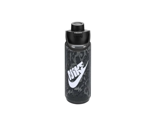 Бутылка для воды Nike TR Renew Recharge Chug Bottle 24 OZ сірий, чорний, білий 709 мл N.100.7637.041.24 (887791762436)