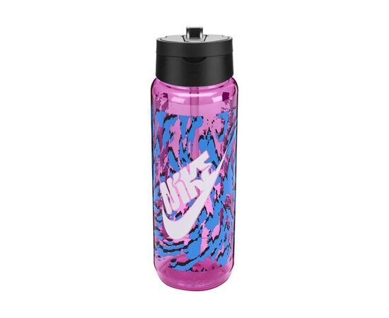 Бутылка для воды Nike TR Renew Recharge Straw Bottle 24 OZ рожевий, чорний, білий 709 мл N.100.7643.660.24 (887791762474)