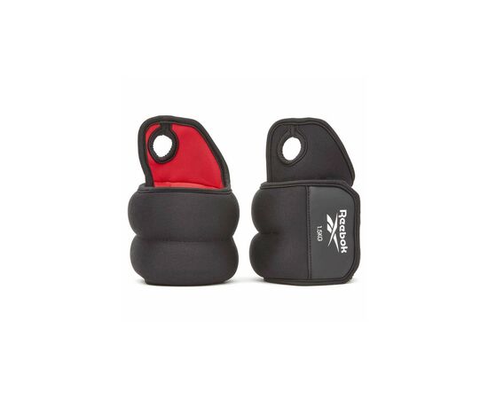 Обважнювач Reebok Wrist Weights чорний, червоний RAWT-11210 0.5 кг (885652020534), зображення 3 Обважнювач Reebok Wrist Weights чорний, червоний RAWT-11210 0.5 кг (885652020534), зображення 3