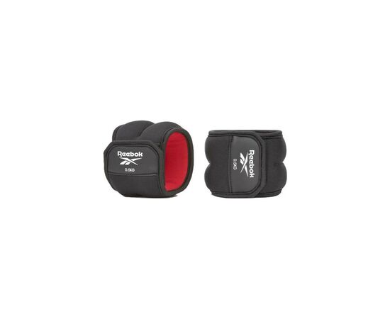 Утяжелитель Reebok Ankle Weights чорний, червоний RAWT-11220 0.5 кг (885652020596)