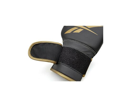 Боксерські рукавички Reebok Boxing Gloves чорний, золото RSCB-12010GB 12 унцій (885652021180), зображення 5 Боксерські рукавички Reebok Boxing Gloves чорний, золото RSCB-12010GB 12 унцій (885652021180), зображення 5