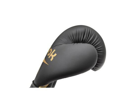 Боксерські рукавички Reebok Boxing Gloves чорний, золото RSCB-12010GB 14 унцій (885652021197), зображення 2 Боксерські рукавички Reebok Boxing Gloves чорний, золото RSCB-12010GB 14 унцій (885652021197), зображення 2