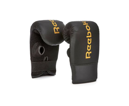 Боксерские перчатки Reebok Boxing Mitts Тренувальні чорний, золото RSCB-11130GD OSFM (885652018395)
