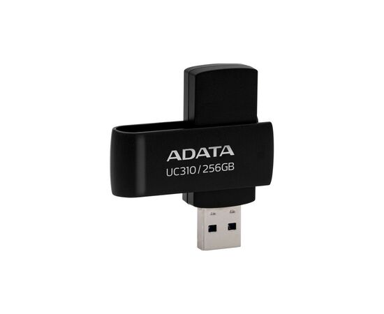 USB флеш накопитель ADATA 256GB UC310 Black USB 3.0 (UC310-256G-RBK), изображение 3 USB флеш накопитель ADATA 256GB UC310 Black USB 3.0 (UC310-256G-RBK), изображение 3