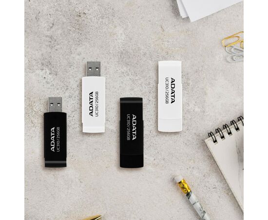 USB флеш накопитель ADATA 256GB UC310 Black USB 3.0 (UC310-256G-RBK), изображение 9 USB флеш накопитель ADATA 256GB UC310 Black USB 3.0 (UC310-256G-RBK), изображение 9
