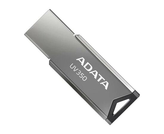 USB флеш накопитель ADATA 64GB UV350 Metallic USB 3.2 (AUV350-64G-RBK), изображение 3 USB флеш накопитель ADATA 64GB UV350 Metallic USB 3.2 (AUV350-64G-RBK), изображение 3