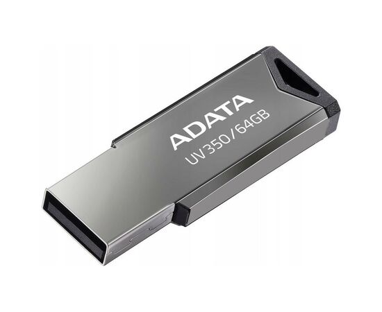 USB флеш накопитель ADATA 64GB UV350 Metallic USB 3.2 (AUV350-64G-RBK)
