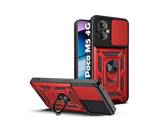 Чохол до мобільного телефона BeCover Military Poco M5 4G Red (710571)
