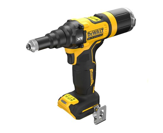 Заклепочник DeWALT 18 В XR Li-Ion, 10 kN, d.закл.=2.4-4.8 мм (без АКБ и ЗУ) (DCF403NT), изображение 3 Заклепочник DeWALT 18 В XR Li-Ion, 10 kN, d.закл.=2.4-4.8 мм (без АКБ и ЗУ) (DCF403NT), изображение 3