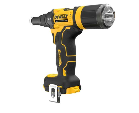 Заклепочник DeWALT 18 В XR Li-Ion, 10 kN, d.закл.=2.4-4.8 мм (без АКБ и ЗУ) (DCF403NT), изображение 5 Заклепочник DeWALT 18 В XR Li-Ion, 10 kN, d.закл.=2.4-4.8 мм (без АКБ и ЗУ) (DCF403NT), изображение 5