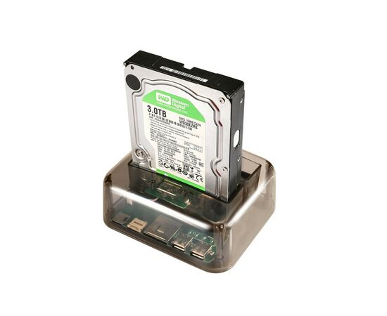 Док-станція для накопичувачів Dynamode 2*HDD 2,5"/3,5" SATA /IDE/SSD - USB3.0, 2 x USB 2.0, SD/TF/M2 (DM-CAD-S8)