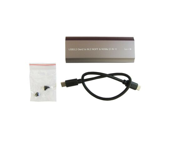 Карман внешний Dynamode M.2 SSD NVMe/SATA combo USB3.1 GEN2 USB-C (DM-CAD-SSD05), изображение 6 Карман внешний Dynamode M.2 SSD NVMe/SATA combo USB3.1 GEN2 USB-C (DM-CAD-SSD05), изображение 6
