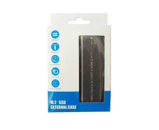 Карман внешний Dynamode M.2 SSD NVMe/SATA combo USB3.1 GEN2 USB-C (DM-CAD-SSD05), изображение 9 Карман внешний Dynamode M.2 SSD NVMe/SATA combo USB3.1 GEN2 USB-C (DM-CAD-SSD05), изображение 9