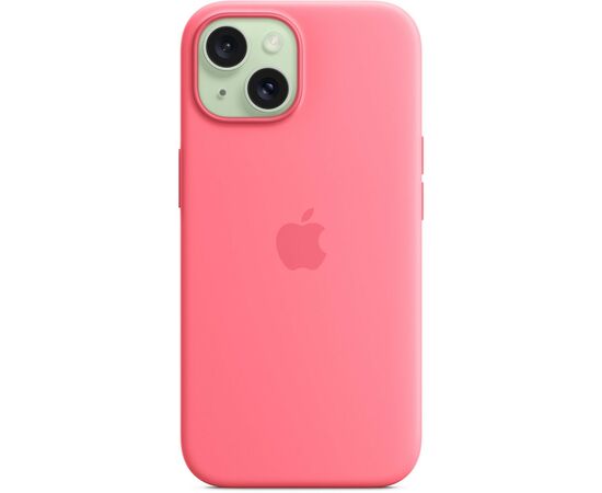 Чехол для мобильного телефона Apple iPhone 15 Silicone Case with MagSafe Pink, Model A3123 (MWN93ZM/A), изображение 5 Чехол для мобильного телефона Apple iPhone 15 Silicone Case with MagSafe Pink, Model A3123 (MWN93ZM/A), изображение 5