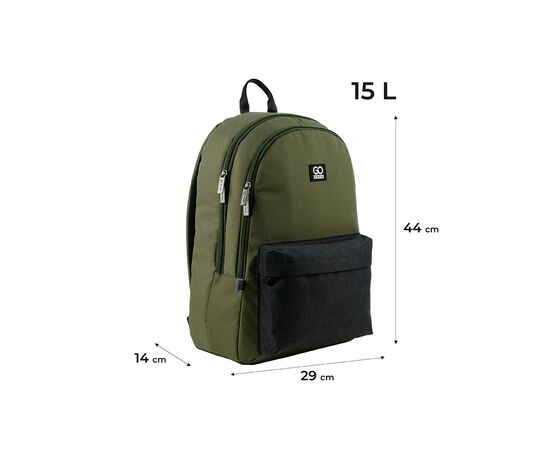 Рюкзак школьный GoPack Education Teens GO24-140L-3 хакі (GO24-140L-3), изображение 2 Рюкзак школьный GoPack Education Teens GO24-140L-3 хакі (GO24-140L-3), изображение 2