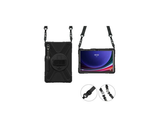 Чехол для планшета BeCover Heavy Duty Case Samsung Galaxy Tab S9 Plus (SM-X810/SM-X816)/S9 FE Plus (SM-X610/SM-X616) 12.4" (710445), изображение 4 Чехол для планшета BeCover Heavy Duty Case Samsung Galaxy Tab S9 Plus (SM-X810/SM-X816)/S9 FE Plus (SM-X610/SM-X616) 12.4" (710445), изображение 4
