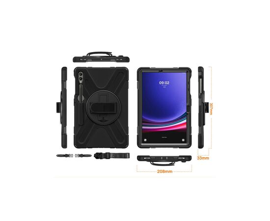 Чехол для планшета BeCover Heavy Duty Case Samsung Galaxy Tab S9 Plus (SM-X810/SM-X816)/S9 FE Plus (SM-X610/SM-X616) 12.4" (710445), изображение 5 Чехол для планшета BeCover Heavy Duty Case Samsung Galaxy Tab S9 Plus (SM-X810/SM-X816)/S9 FE Plus (SM-X610/SM-X616) 12.4" (710445), изображение 5