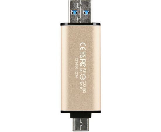 USB флеш накопитель Transcend 512GB JetFlash 930C Gold-Black USB 3.2/Type-C (TS512GJF930C), изображение 6
