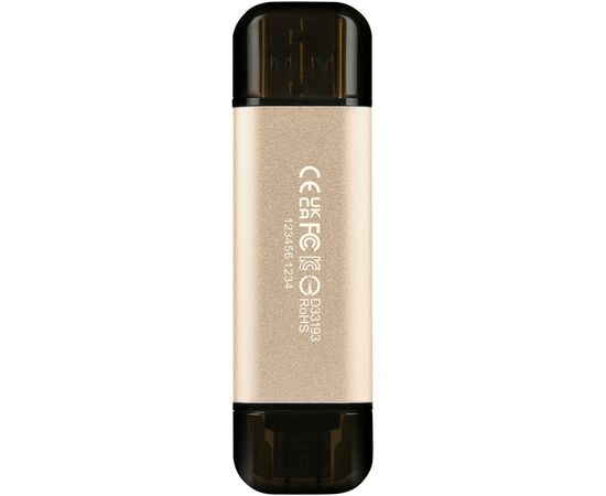 USB флеш накопитель Transcend 512GB JetFlash 930C Gold-Black USB 3.2/Type-C (TS512GJF930C), изображение 7