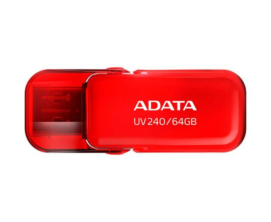USB флеш накопитель ADATA 64GB AUV 240 Red USB 2.0 (AUV240-64G-RRD), изображение 2 USB флеш накопитель ADATA 64GB AUV 240 Red USB 2.0 (AUV240-64G-RRD), изображение 2
