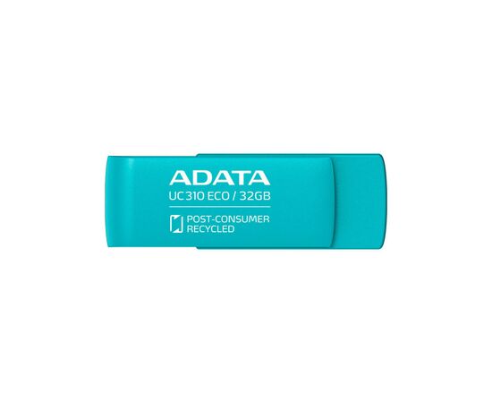 USB флеш накопитель ADATA 32GB UC310 Eco Green USB 3.2 (UC310E-32G-RGN), изображение 2 USB флеш накопитель ADATA 32GB UC310 Eco Green USB 3.2 (UC310E-32G-RGN), изображение 2