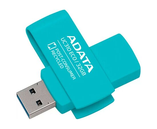 USB флеш накопитель ADATA 32GB UC310 Eco Green USB 3.2 (UC310E-32G-RGN)