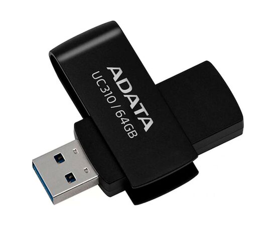 USB флеш накопитель ADATA 64GB UC310 Black USB 3.0 (UC310-64G-RBK)