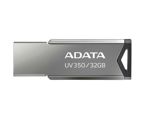 USB флеш накопитель ADATA 32GB UV350 Metallic USB 3.2 (AUV350-32G-RBK), изображение 2 USB флеш накопитель ADATA 32GB UV350 Metallic USB 3.2 (AUV350-32G-RBK), изображение 2
