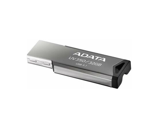 USB флеш накопитель ADATA 32GB UV350 Metallic USB 3.2 (AUV350-32G-RBK), изображение 4 USB флеш накопитель ADATA 32GB UV350 Metallic USB 3.2 (AUV350-32G-RBK), изображение 4