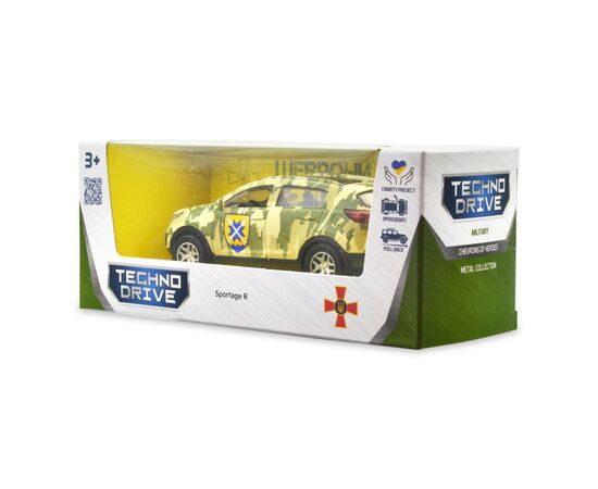 Машина Techno Drive Автомодель серии Шевроны Героев - Kia Sportage R - 56 ОМПБр (250362M), изображение 5 Машина Techno Drive Автомодель серии Шевроны Героев - Kia Sportage R - 56 ОМПБр (250362M), изображение 5