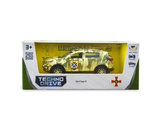 Машина Techno Drive Автомодель серии Шевроны Героев - Kia Sportage R - 56 ОМПБр (250362M), изображение 6 Машина Techno Drive Автомодель серии Шевроны Героев - Kia Sportage R - 56 ОМПБр (250362M), изображение 6