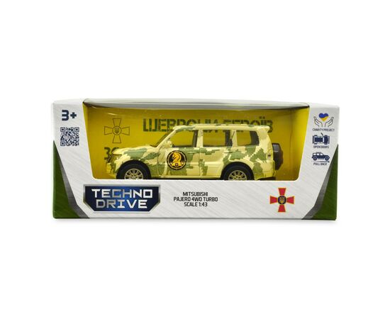 Машина Techno Drive Автомодель серии Шевроны Героев - Mitsubishi Pajero 4WD Tubro - 47 ОМБр (250361M), изображение 6 Машина Techno Drive Автомодель серии Шевроны Героев - Mitsubishi Pajero 4WD Tubro - 47 ОМБр (250361M), изображение 6
