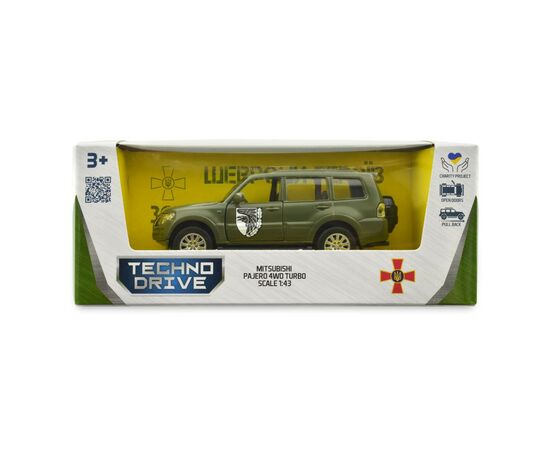 Машина Techno Drive Автомодель серии Шевроны Героев - Mitsubishi Pajero 4WD Tubro - 93 ОМБр (250283M), изображение 6 Машина Techno Drive Автомодель серии Шевроны Героев - Mitsubishi Pajero 4WD Tubro - 93 ОМБр (250283M), изображение 6