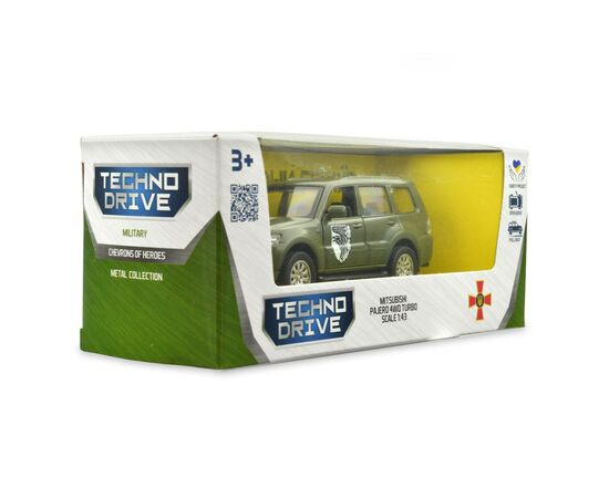 Машина Techno Drive Автомодель серии Шевроны Героев - Mitsubishi Pajero 4WD Tubro - 93 ОМБр (250283M), изображение 7 Машина Techno Drive Автомодель серии Шевроны Героев - Mitsubishi Pajero 4WD Tubro - 93 ОМБр (250283M), изображение 7