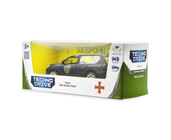 Машина Techno Drive Автомодель серии Шевроны Героев - Toyota Land Cruiser Prado - 110 ОМБр (250359M), изображение 5 Машина Techno Drive Автомодель серии Шевроны Героев - Toyota Land Cruiser Prado - 110 ОМБр (250359M), изображение 5