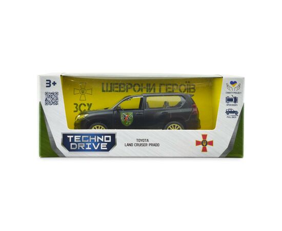 Машина Techno Drive Автомодель серии Шевроны Героев - Toyota Land Cruiser Prado - 110 ОМБр (250359M), изображение 6 Машина Techno Drive Автомодель серии Шевроны Героев - Toyota Land Cruiser Prado - 110 ОМБр (250359M), изображение 6